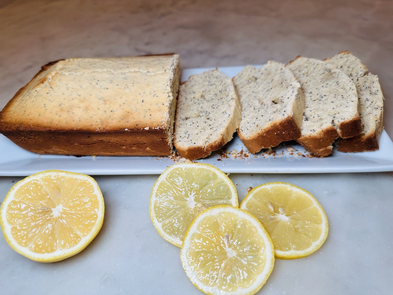 Gluten Free Lemon Poppy Seed Loaf
