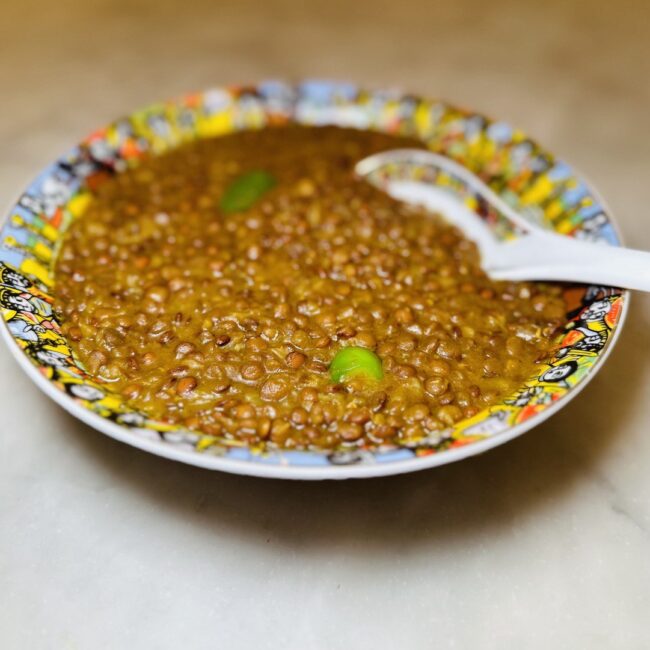 Dried Lentils Wat Ethiopian Vegan Cuisine