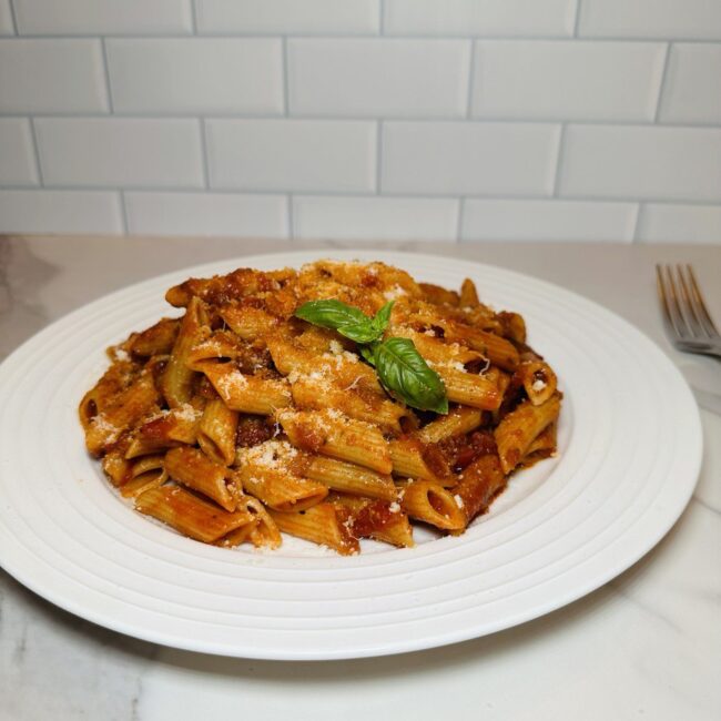 Spicy Penne Arrabbiata with Berbere spice
