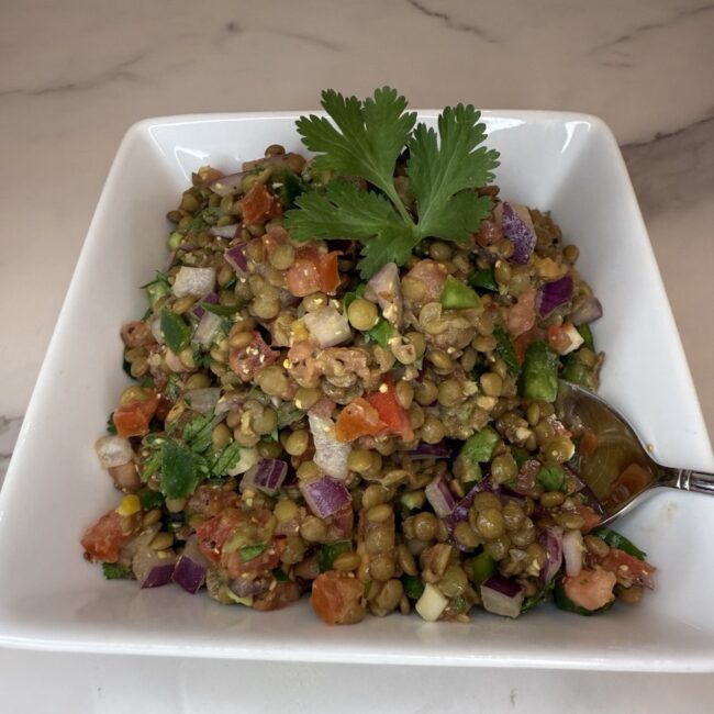 Azifa or Ethiopia lentil salad