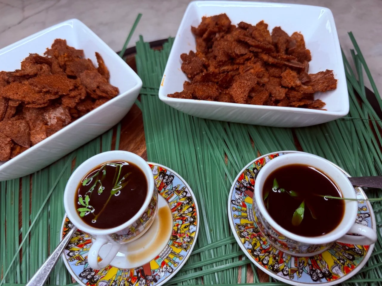 Teff and Almond Chechebsa